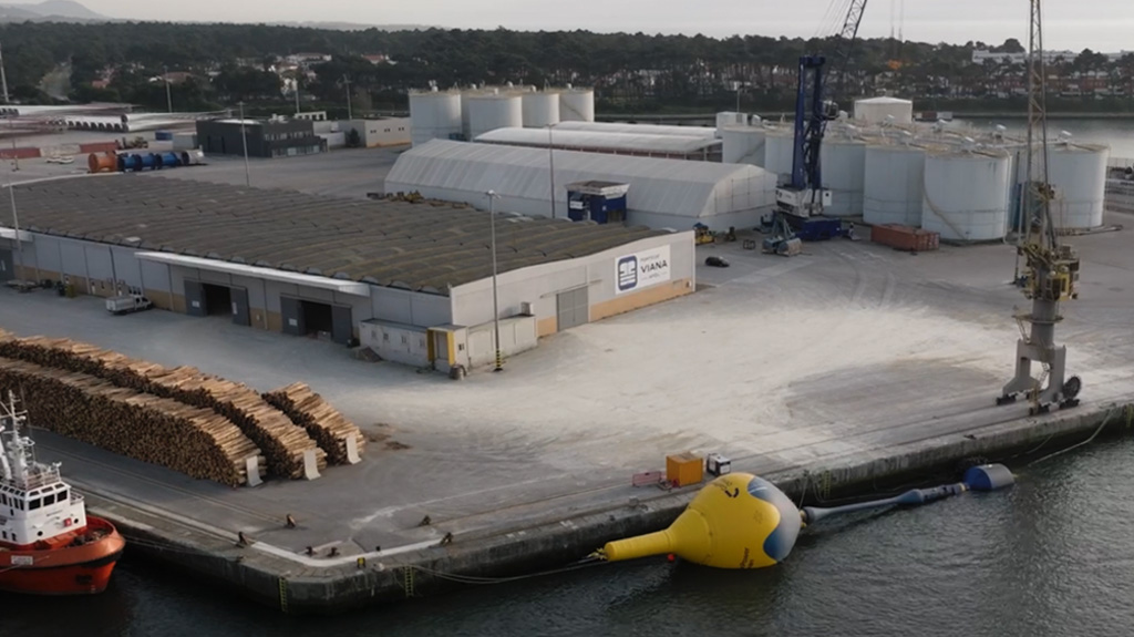 Photograph of CorPower C4 in harbour.