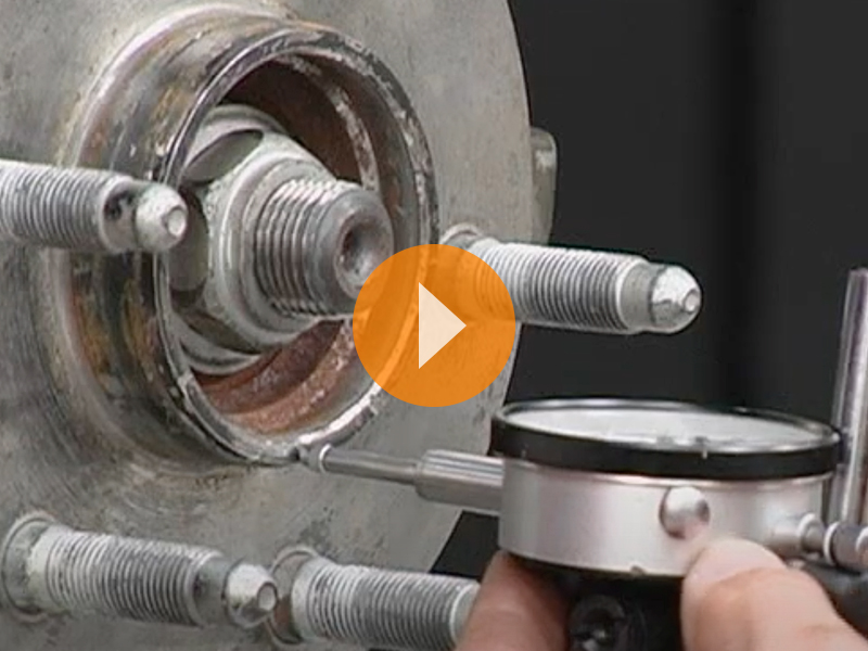 HOW TO CHECK A HUB BEARING ASSEMBLY ON A GM 4X4 FRONT WHEEL WITH OUTBOARD MOUNTED ROTORS