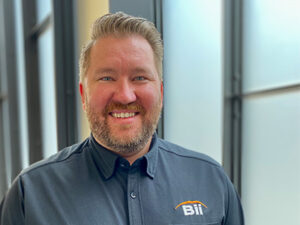 Photograph of Drew Learn, the General Manager of Bearing Inspection, Inc.