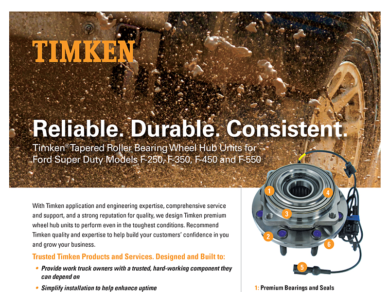 TAPERED ROLLER BEARING WHEEL HUB UNITS FOR FORD SUPER DUTY MODELS