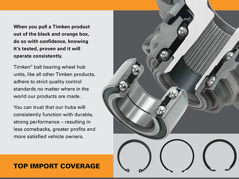 BALL BEARING WHEEL HUB UNITS - TOP IMPORT COVERAGE